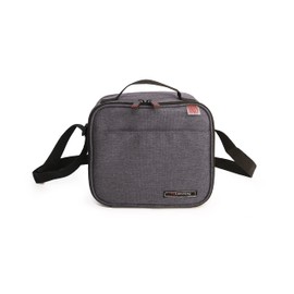 Iris Barcelona - City Lunch Bag Set with 4 Litre Cooler Bag and 2 Tapers of 0.6 Litre Grey
