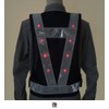LED Safety Vest Reflective Material Width 6cm, Navy/White