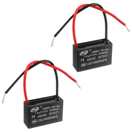 SIGANDG CBB61 1.8uF 450V AC 50/60Hz Air Conditioning Fan Motor Running Capacitor (Pack of 2)