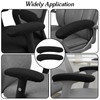 Guduling 2-Pack Arm Rest Pads for Office Chairs,Black Computer Chair