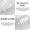 16PCS Hat Shaper Inserts for Baseball Caps, Clear Plastic Display
