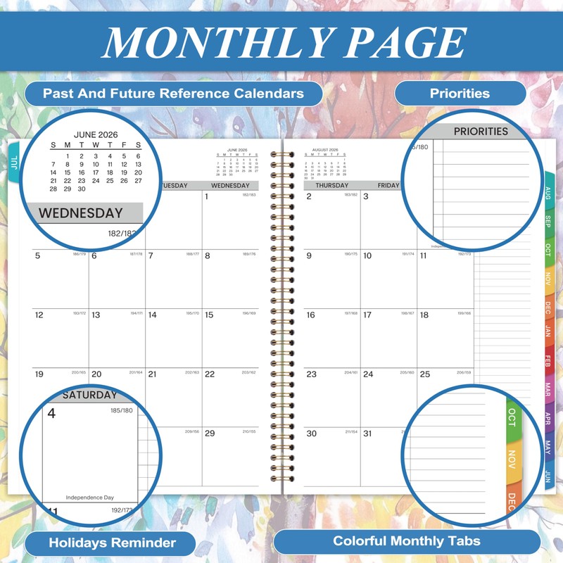 Daily Planner 2026-2027 - Appointment Book 2026-2027, 9'' x 11'',