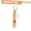 KOMBIUDA 2Pcs Retro Brass Whistle Pendant Survival Whistle for Outdoor