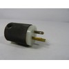 Hubbell HBL5266C Plug, 15 amp, 125V, 5-15P, Black/White
