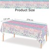 GHKJOK 2 Pack Mermaid Scale Tablecloths with 20 Napkins –
