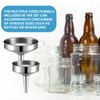 Baderke 17 pcs Stainless Steel Funnel Set Wide Mouth Canning