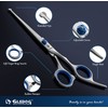 Dog Grooming Scissors Kit with Safety Round Tips, GLADOG Professional