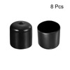 sourcing map 8pcs Rubber End Caps 32mm(1 1/4") ID Vinyl