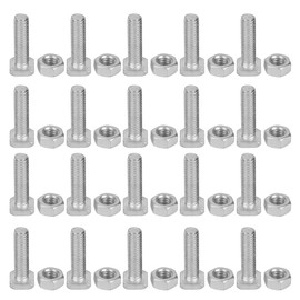 20 Set 22mm M6x22 Bolts and M6 Nut Aluminium Nuts &amp; Bolts Set Tool Accessory for Greenhouse