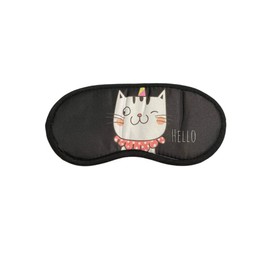 Cute Cat Theme Sleeping Mask w/ Elastic Back for Sleep or Travel (Style 832E)