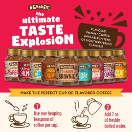 Beanies Pack of 6 Cookie Dough Freeze Dried Coffee. Each 50g