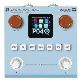 M-vave Annblackbox Guitarra Efecto Procesador Multifuncional