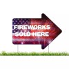 VictoryStore 10-Pack Fireworks Sold Here Yard Sign, 2 sided, 22x16