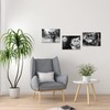 iLOOKLiKE 3 Pieces Wild Animal Wall Art Black and White