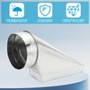 PATIKIL 10" x 4" x 6" 90 Degree Register Boot,