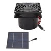 Solar Exhaust Fan Efficient Heat Dissipation Ventilation 50W Solar Panel