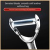 ANMIOU Serrated Fruit and Vegetable Peeler, Stainless Steel Blade, Ergonomic