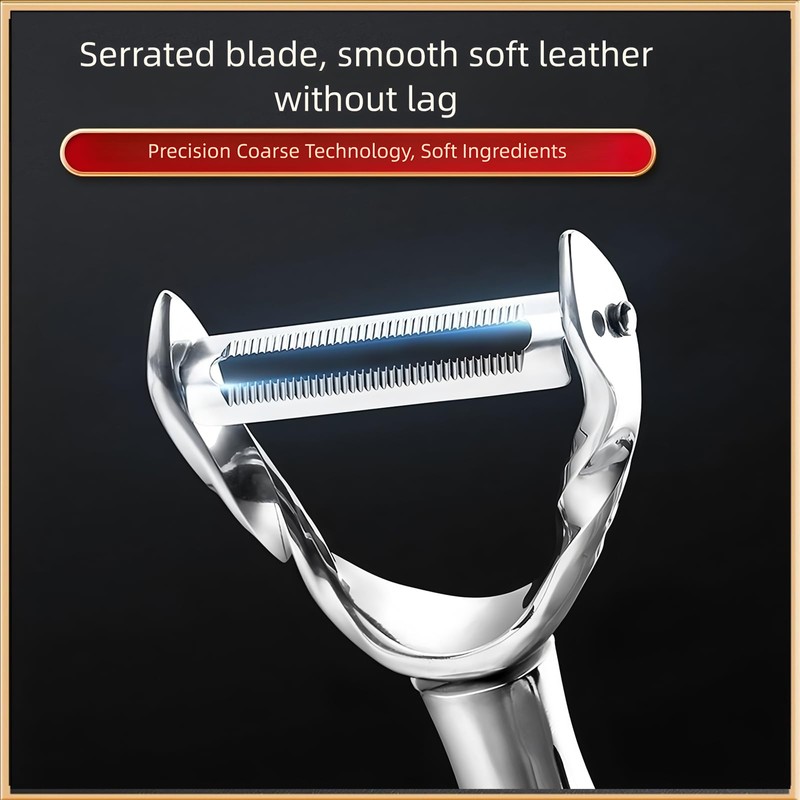 ANMIOU Serrated Fruit and Vegetable Peeler, Stainless Steel Blade, Ergonomic