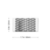 MORIDA 300 pcs 45x23 mm Shrink Bands Printed Clear Perforated