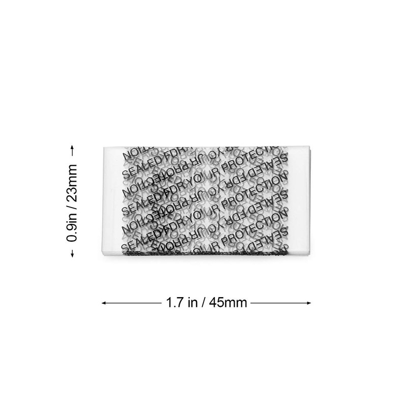 MORIDA 300 pcs 45x23 mm Shrink Bands Printed Clear Perforated