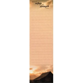 HEARTLAND STATIONERY 39057 - MAGNETIC LIST PAD - REFUGE & STRENGTH - KJV