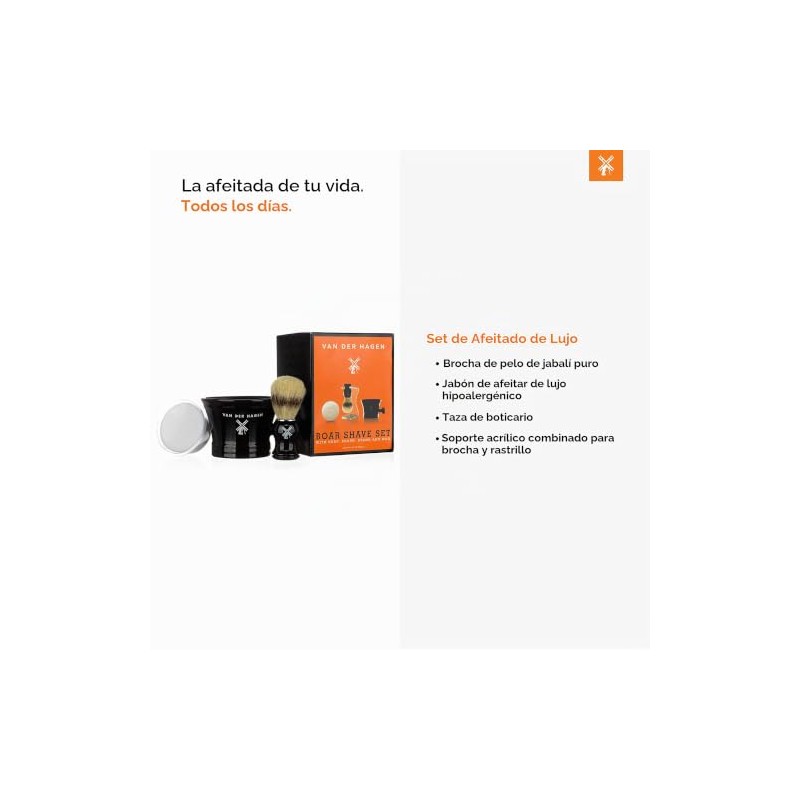 Van Der Hagen Men's Luxury, Shave Set