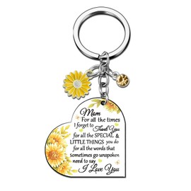 igvean Mom Gifts Best Mom Ever Gifts Mother’s Day Christmas Gifts for Mother Mom Birthday Gift From Daughter Son Unique Mom Keychain