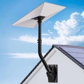 UBeesize Starlink Gen 3 Wall Mount Kits, Starlink Adjustable Wall Mounting Kit for Gen 3 Standard Satellite Dish, Pole Mount with Pipe Adapter