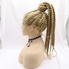 xiweiya Light Blonde Lace Front Wig Dutch Braided Wig 8xTwist