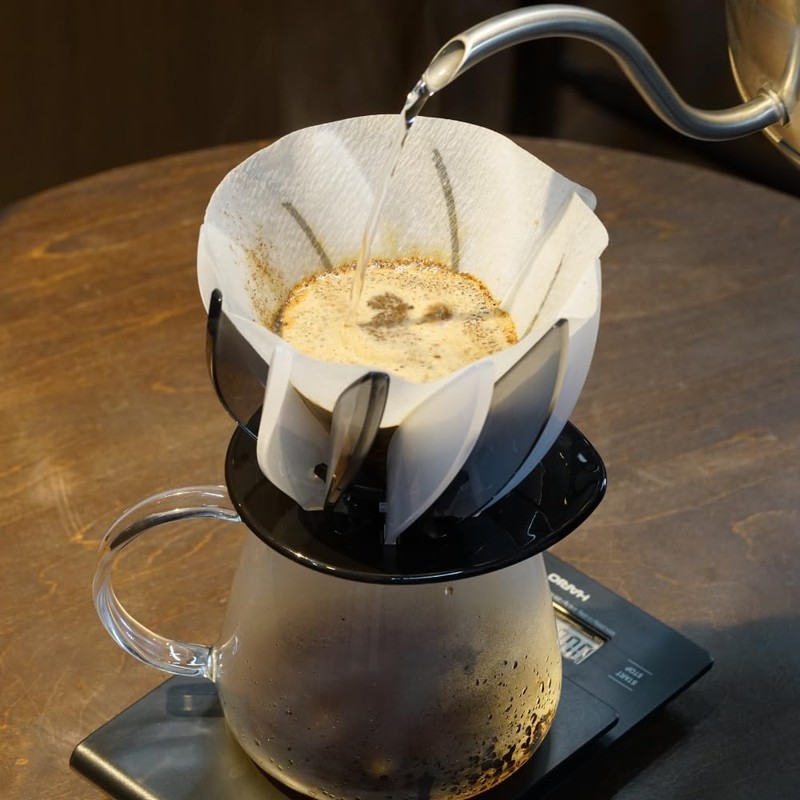 HARIO VDSU-RST-B Dripper, Suiren Ring Set, Black, For 1-4 Cups,