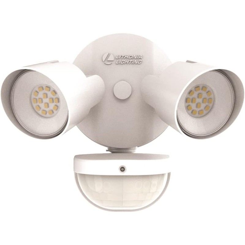 Lithonia Lighting HomeGuard 2-Light LED Outdoor Flood Lights, Motion Sensor
