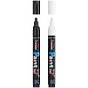 Overseas White & Black Paint Pens Paint Markers - Permanent