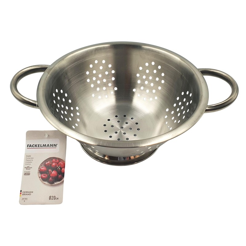 Fackelmann 29782 26cm Colander, 1pc, Large Mango Punch Deep Mixing