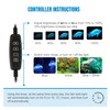 iKefe 7.5" White & Blue Submersible LED Aquarium Fish Tank