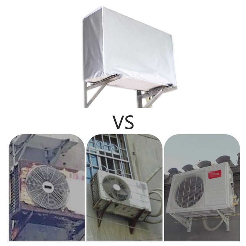 Outdoor Air Conditioner Cover Waterproof Dustproof Snowproof (86x30x56cm)