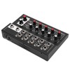 Portable Multifunctional FiveChannel Stereo Audio Sound Mixer Compact