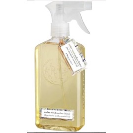 Mangiacotti Natural Surface Cleaner Plant-Based Concentrated Liquid Household Cleanser, 14-Ounce, Amber Woods