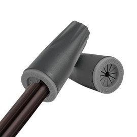 GKOLED Waterproof Wire Connectors, Silicone Filled Outdoor Electrical Screw Terminals for Low Voltage LED Landscape Lights, Wire Caps Compatible with 22AWG-12AWG, Irrigation Valves, Dark Gray, 30-Pack