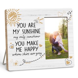 QGFM You Are My Sunshine Picture Frame 4x6, You Are My Sunshine Inspirational Gifts for Women, Motivational Uplifting Gifts for Women Men Friends Kids