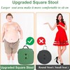 Fishboy Upgraded Square Collapsible Stool, 400lbs Max Weight, Lightweight But