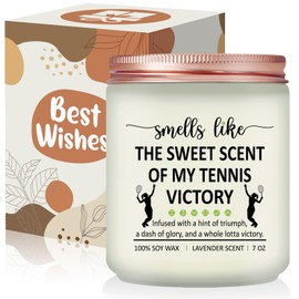 Risnoae Tennis Gifts for Women - Funny Sports Tennis Lovers, Players, Coach, Friend, Birthday, Christmas Ideal Candle Present - Smell Like Victory