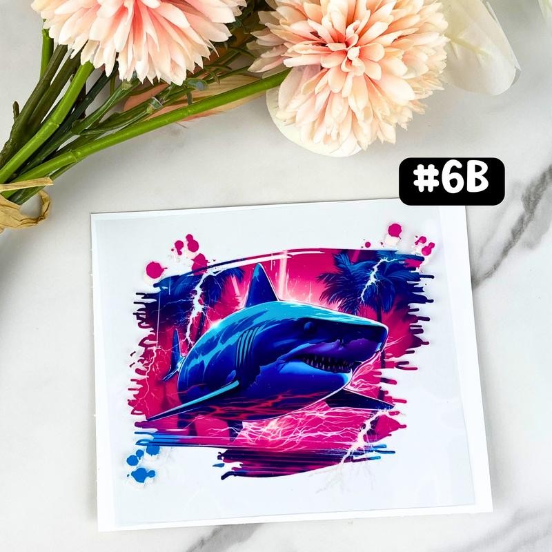 UV DTF DECALS, 4" height, Cup Decals, Cup Stickers, Cup