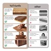Yatriunfo Book Cutting Board Set of 3 with Stand -