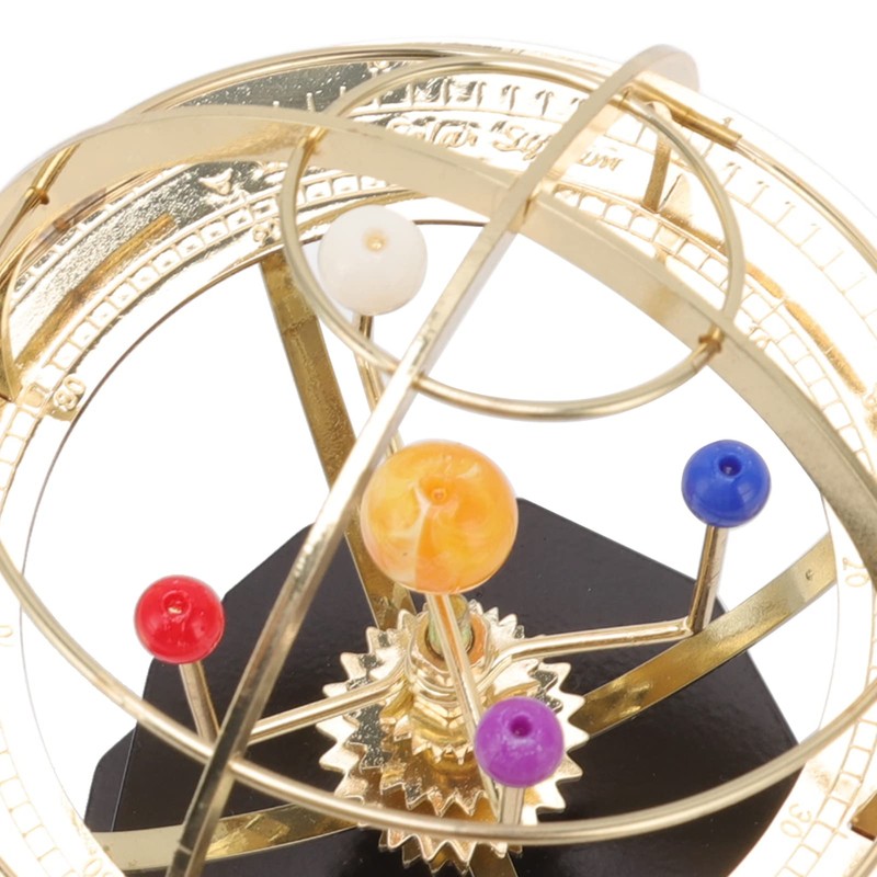 Agatige Solar System Model, Metal Solar System Planetarium Mechanical Rotatable