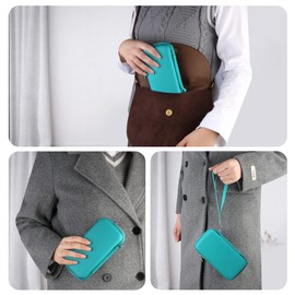 RAIALL Case for 3Doodler Start+ Essentials for 3D Pen Set for Kids, 3D Pens Storage Organizer Holder, Travel Hard 3Doodler Start Case, Extra Mesh Pocket Fits Plastic Filaments, Cable, Green