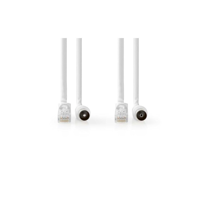 Coaxial/CAT6 Combo Cable | with Connectors | 1.5m