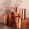 Pure Copper Tumbler Set of 6, UNLINED, UNCOATED and LACQUER