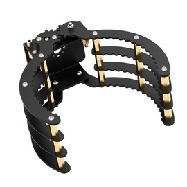 Robotic Claw Full Metal Wave Edge Clamp Robot Hand Gripper Grabber, 1LB Max Grab Weight & 0-9in Open Range High Torque Robotic Arm Replace Claw Robot DIY, Mechanical Claw without Servo