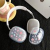 GULVQYF Earphone Cover for Airpods Max, Beautiful Transparent Shockproof Drop