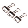 80Pcs Hollow Binder Clips 0.7in Sturdy Metal Hollow Out Strong